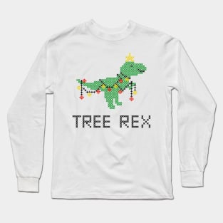 Tree Rex Christmas Dino Long Sleeve T-Shirt